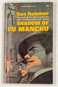 Shadow of Fu Manchu by Sax Rohmer Vintage Pyramid PB 1st Printing March 1963 - Foto 1 di 8