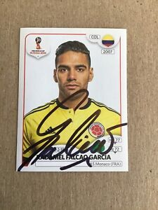 Falcao, Colombia 🇨🇴 Panini FIFA World Cup 2018 hand signed
