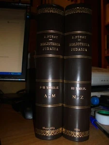 BIBLIOTHECA JUDAICA. by Julius Fürst 1849 - 1863 - Foto 1 di 9