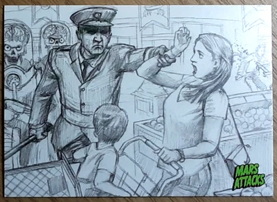 2015 Mars Attack's Occupation Concept Card 15 THE COLLABORATORS. - Image 1 of 3