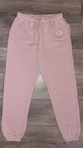Hey Dude American Apparel Medium Women’s Jogger Sweatpants Dusty Pink Comfy EUC - Picture 1 of 9