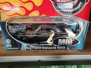 Greenlight 1:18 Scale 1964 Ford Galaxie 500 Mib3 Chrome Edition - Picture 1 of 7