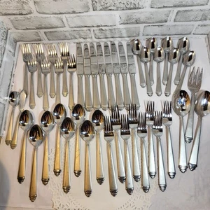 Cambridge Olympia Edelstahl Besteck 45-teiliges Set 8 Gedecke Satin - Bild 1 von 12