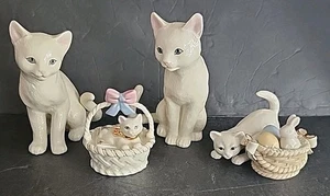 Lenox A Purrrfect Family Classic Cat Collection Figurines Plus April Cat 4pcs - Picture 1 of 24
