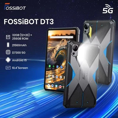 FOSSiBOT DT3 5G Rugged Tablet 10.4'' 32GB+256GB 21560mAh 66W 64MP Android 15 NFC - Image 1 of 4