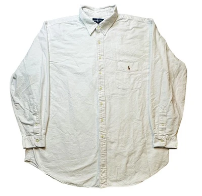Ralph Lauren Shirt Mens 3XLT White Classic Fit Button Down Oxford Pony - Image 1 of 4