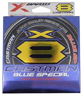 X-Braid Castman Azul Especial X8 300m Nº 6 marca roja de figura de plata de 86 lb cada 10 m UJ Foto 1 de 2