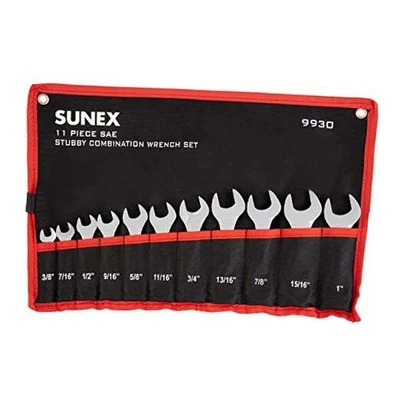  Juego de llaves combinadas 9930 Stubby, 3/8 pulgadas - Juego combinado SAE SAE Stubby Foto 1 de 4