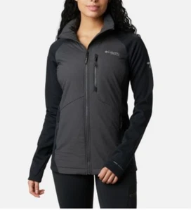 Columbia Damen Peak Pursuit Hybrid Midlayer Jacke Medium schwarz/grau Omni-Shield - Bild 1 von 16