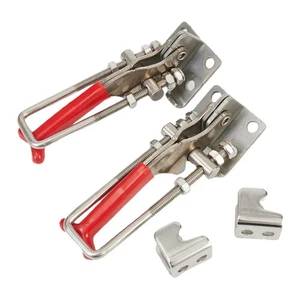2pcs Heavy Duty Latch, Stainless Steel Load 200kg, Comfortable PVC Handle - Picture 1 of 15