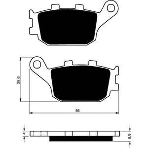 GOLDFREN BRAKE PAD S33 FIT ON HONDA 600 CB FY/F1-6 HORNET 00-02-OFFER - Picture 1 of 1