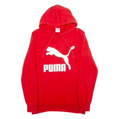 Sudadera con capucha roja S de PUMA para hombre Foto 1 de 4