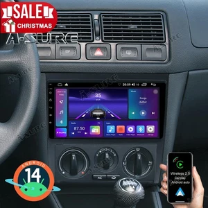 2+32G Android 14 Autoradio Apple Carplay GPS Navi für VW Bora Golf 4 MK4 1J1 1J2 - Bild 1 von 15