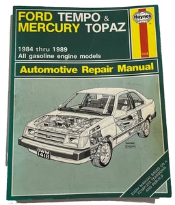 Libro manual de reparación automotriz Haynes 36078 1984-1994 Ford Tempo Mercury Topaz - Imagen 1 de 3