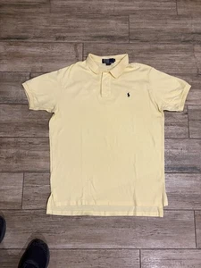 Ralph Lauren Poloshirt Herren Large hellgelb Pony Classic Fit Baumwolle - Bild 1 von 6