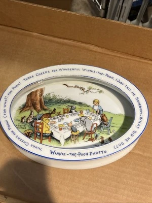 Plato coleccionable vintage Winnie-The-Pooh Baviera Schumann para niños Alemania Foto 1 de 4