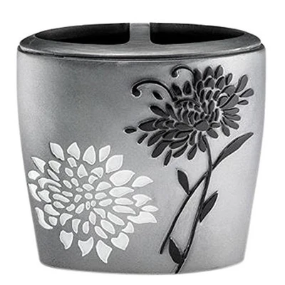 Popular Bath Toothbrush Holder, Erica Collection, Grey - Image 1 of 2