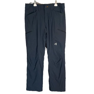 Eddie Bauer Fleece Lined Pants 32 x 30 Cargo Pocket Gray Stretchy Gorpcore Hike - Picture 1 of 14