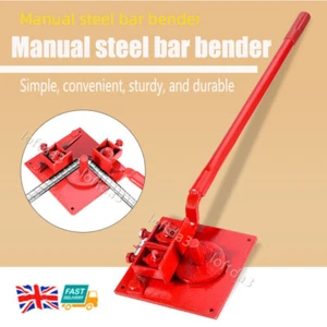 Heavy-duty Manual Rebar Bender 1-20mm Bending Tool Portable Steel Bar Bender - Picture 1 of 11