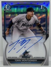 2023 Bowman Chrome - Prospect Autographs Refractor #CPA-TM Miami Marlins /499...