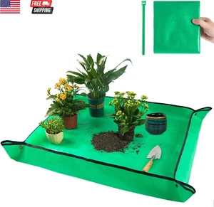 39.5" X 31.5" Large Repotting Mat for Indoor Plants Transplanting and Dirt Contr - Picture 1 of 22