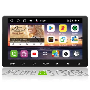 10.1'' 2Din Android 10 Touch Screen ChatGPT Car Stereo Radio Carplay GPS WIFI BT - Picture 1 of 15