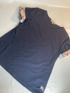 Burberry London England blue t shirt 2xl p juniors? Measurements in picture - Picture 1 of 9