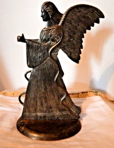 Silver Plate Metal Angel Candle Holder Vintage, International Silver Co - Picture 1 of 3