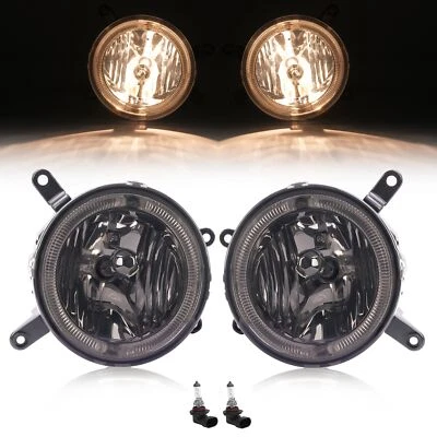 Smoke Lens Fog Lights LED Halo Running Light For Ford Mustang GT 05 - 09 RH&LH Foto 1 de 4