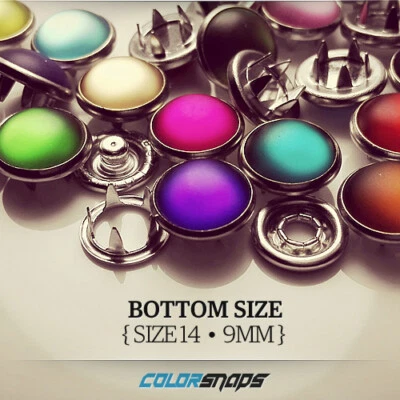 Size 14 • 3/8 • 10mm • Pearl Snap Fastener • Doll Clothing Snap • No Sew Buttons - Image 1 of 3