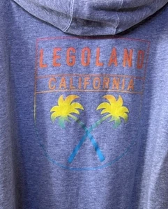 Quiksilver Legoland California Mens Gray Zip Hoodie Mens 2XL XXL - Picture 1 of 6