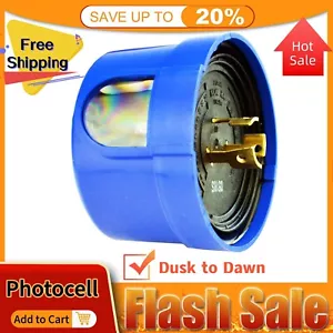 Photocell for Outdoor Light,Auto On Off Photo Sensor Switch with Twist Lock New - Picture 1 of 9