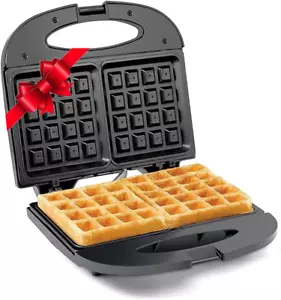 EWM-2207 # Elektrische Antihaftbeschichtet Belgische Waffelmaschine Eisen, Frühstück, Sandwiches, S - Bild 1 von 7