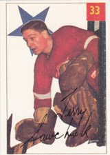 93/94 PARKHURST..TERRY SAWCHUK..PARKIE REPRINTS..CARD # PR-53..RED WINGS