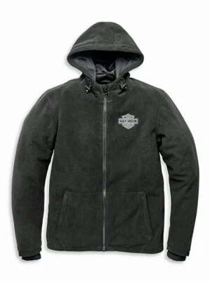 Harley-Davidson Roadway II Waterproof Fleece Jacket Men Medium Black 98116-21VM - Image 1 of 4