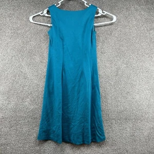 Jessica Howard Women's Petites Teal Pencil Swing Flare Sleeveless Dress Size 4P - Picture 1 of 9