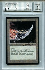 MTG Arabian Dancing Scimitar BGS 9 Mint BAS 9 Magic Card Amricons 3497