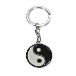 Yin Yang Yinyang Keyring Keychain Key Ring Chain 3.4 x 1.25 Martial Arts Tai Chi - Picture 1 of 1