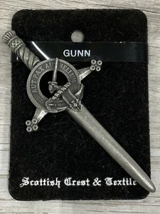 CREST SCEPT INSIGNIA ESCOCESA ESPADA pistola PELTRE - Imagen 1 de 6