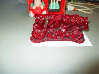 Фэн-шуй красный не видеть зла, не слышать зла, не говорить зла свиньи статуэтка фигурка свиньи - Изображение 1 из 4