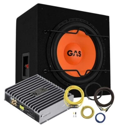 BassPack DB30 Subwoofer GAS 30cm in Cassa + Amplificatore BASS FACE + KIT CAVI - Immagine 1 di 4