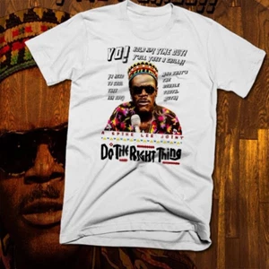 T-shirt Do The Right Thing Spike Lee nero storia mese retrò film classico nuova - Foto 1 di 1