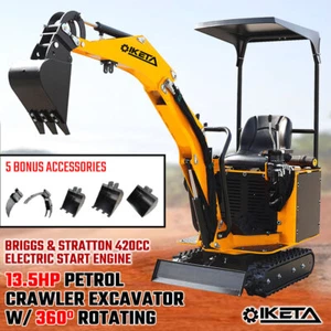 Crawler Excavator Mini Backhoe Briggs & Stratton Engine Digger Farm Brand New - Picture 1 of 5