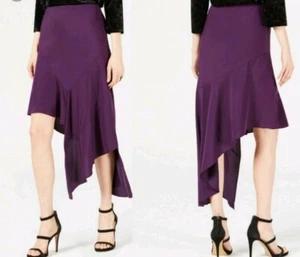 Bar III Asymmetrical Midi Skirt Purple Dynasty Size 6 $59.50 - Bild 1 von 4