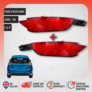 For Ford Fiesta Mk6 Rear Bumper Reflector Set C Max (2009 - 2014) L&R -2Pcs - Picture 1 of 11