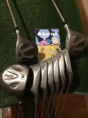 Knight Stratos Oversize Full Set Woods Irons 3-PW, (No 4 &9) Stiff Steel Shafts - Image 1 of 4