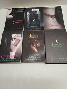 Lot of 6 P. C. CAST KRISTIN CAST HOUSE OF NIGHT Books 1-6 MARKED to TEMPTED