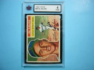 1956 TOPPS MLB BASEBALL CARD #20 AL KALINE KSA 4 VG/EX DETROIT TIGERS '56 TOPPS - Picture 1 of 4