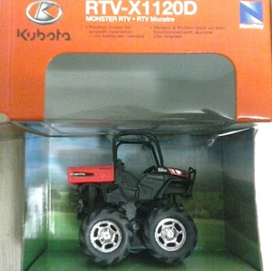 NEW RAY 1:64 DIE CAST TRATTORE MONSTER RTV-X1120D  KUBOTA A FRIZIONE ART 34197I - Foto 1 di 1