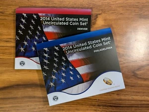 2014 P & D US Mint Set Uncirculated Set 28 Coins OGP Original Mint Packaging - Picture 1 of 3